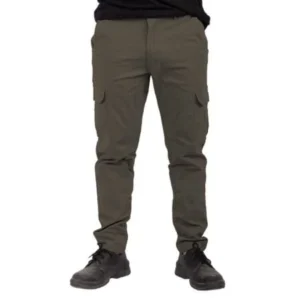 Pantalón cargo de trabajo ergonómico de algodón con spandex. Desarrolladp para ofrecer máxima flexibilidad, confort duradero y bolsillos funcionales para tus herramientas de trabajo.
